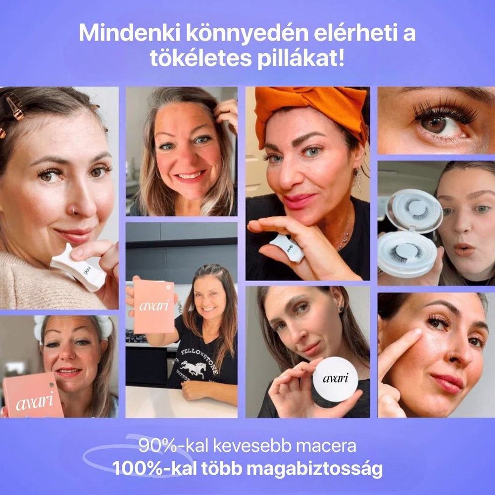 Avari mágneses szempilla felhelyezése
